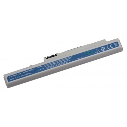 Acer Aspire One D250-1026 Laptop Akkumulátor 2600mAh Li-ion 11,1V fehér