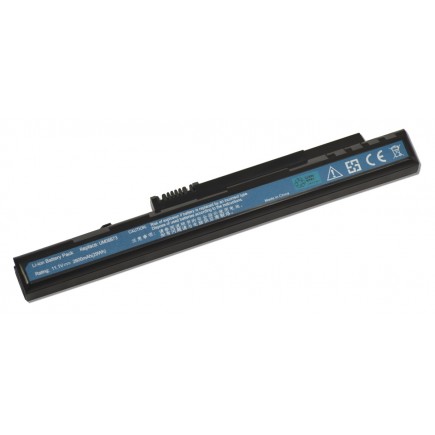 Acer Aspire One D250-1BR Laptop Akkumulátor 2600mAh Li-ion 11,1V fekete
