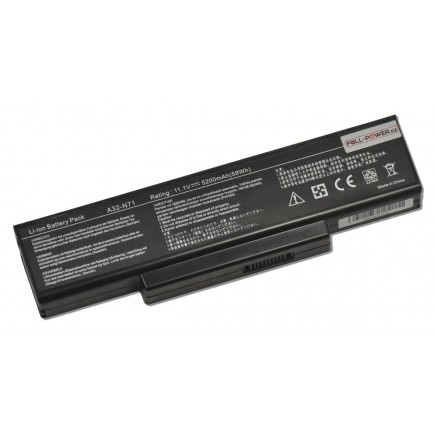 Asus N71Vn Laptop Akkumulátor 5200mah Li-ion 11,1V elemek SAMSUNG